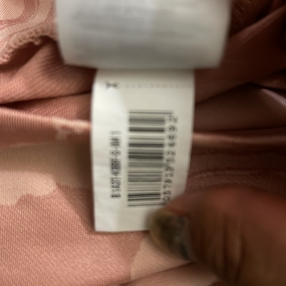 Gymshark Power Support Leggings Pink Marble Pockets High Rise Pull On Small - Picture 12 of 13